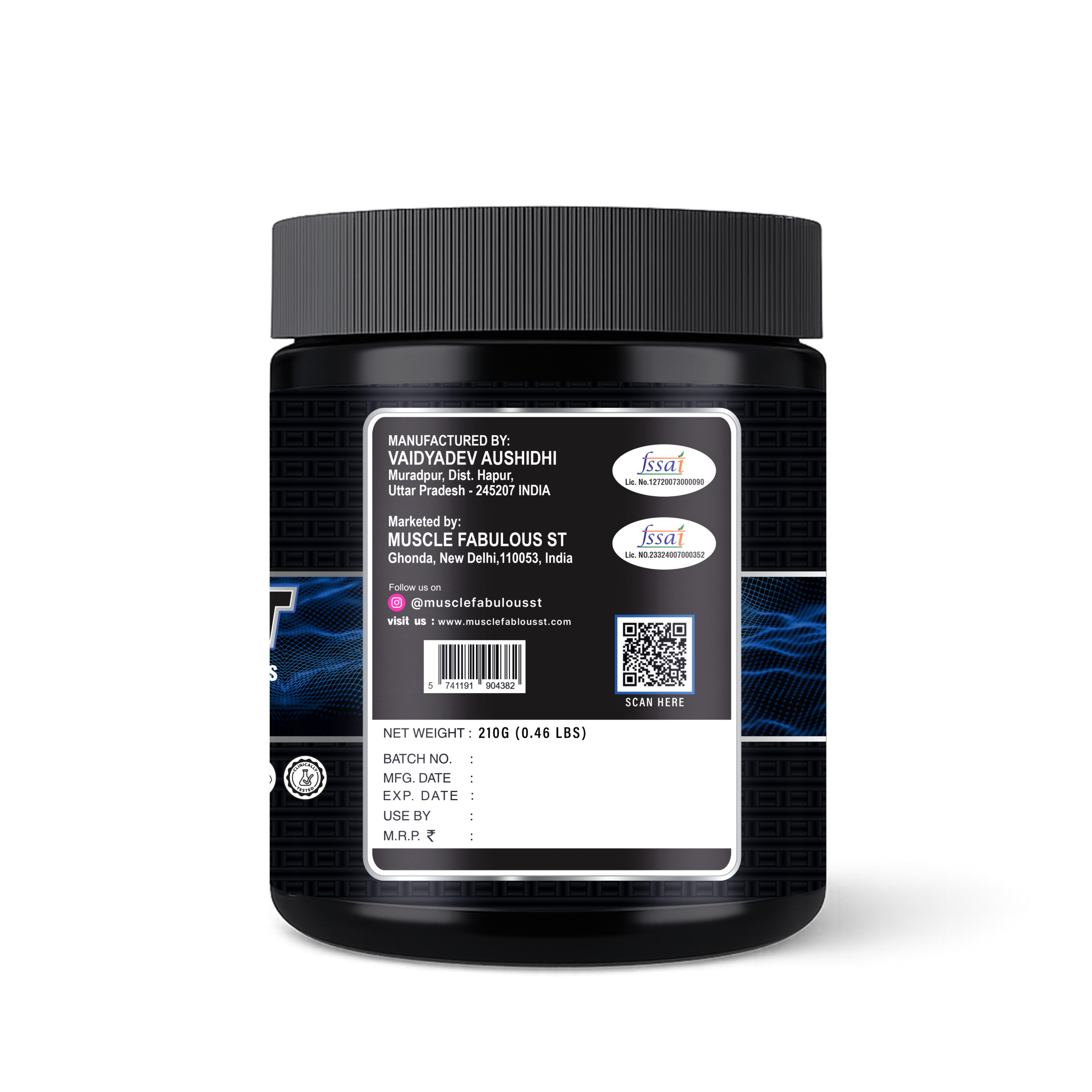 Muscle Fabulous ST Pre Workout Green Apple – 210GM - Image 2