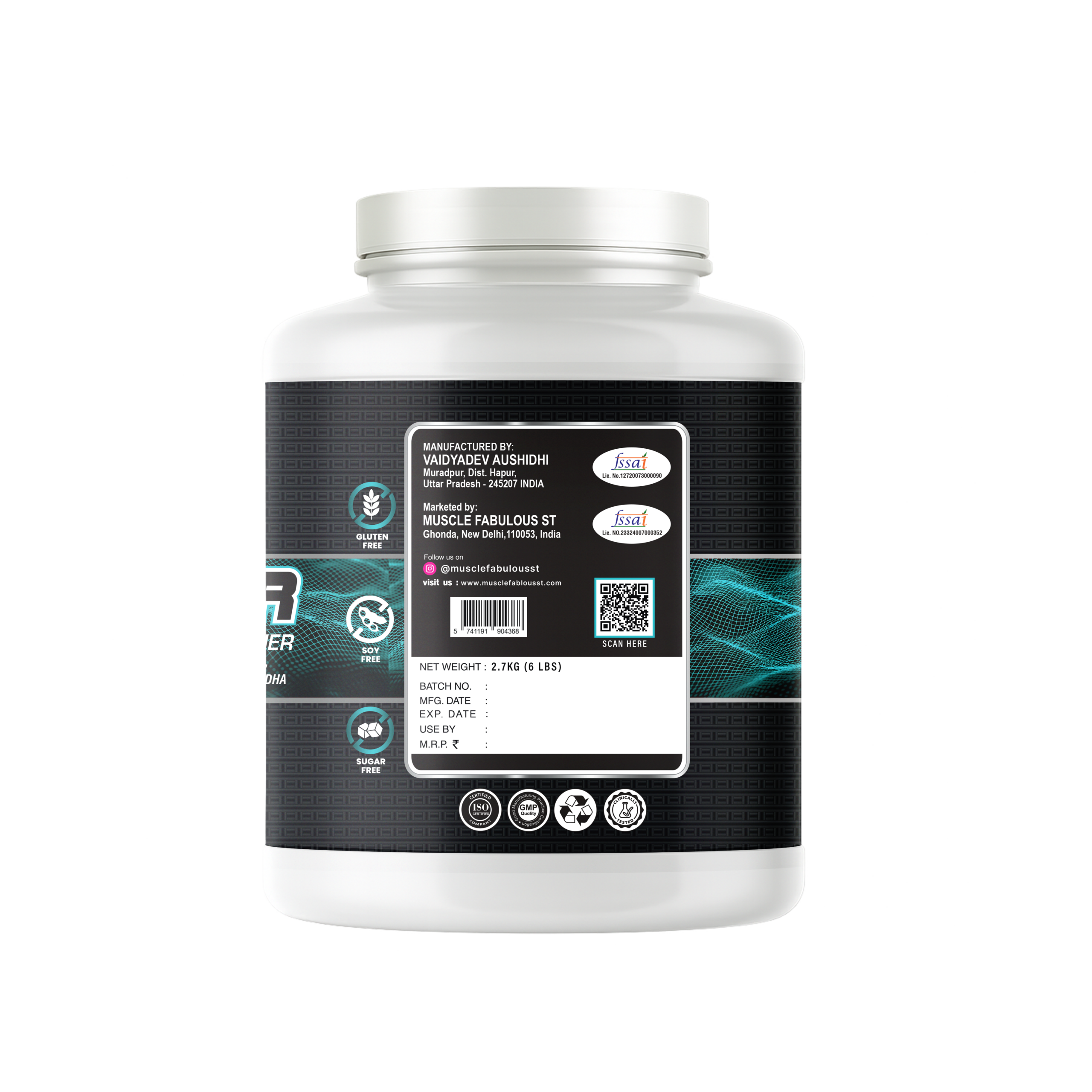 Muscle Fablous ST Weight Gainer Irish Cream Chocolate – 2.7KG - Image 3