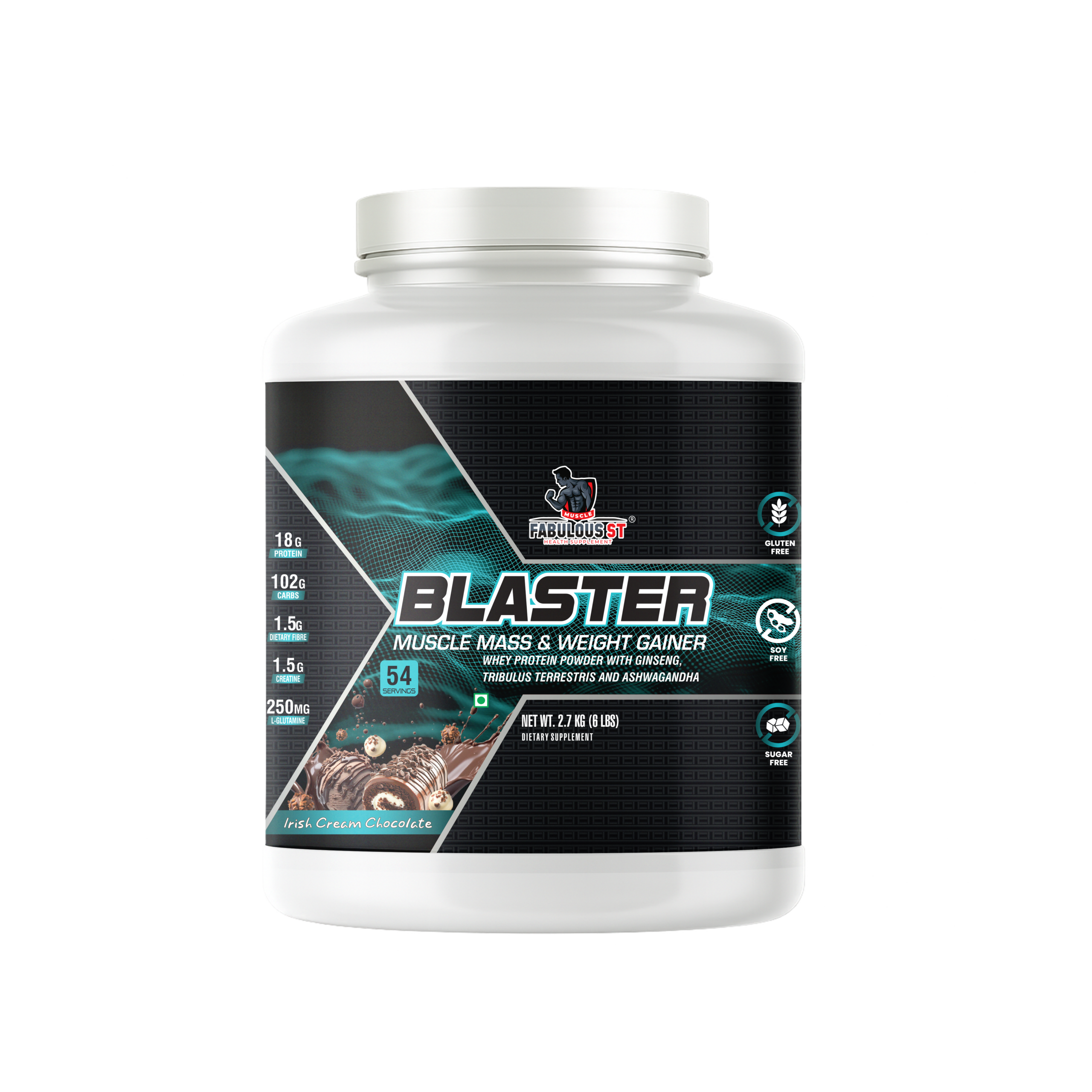 Muscle Fablous ST Weight Gainer Irish Cream Chocolate – 2.7KG