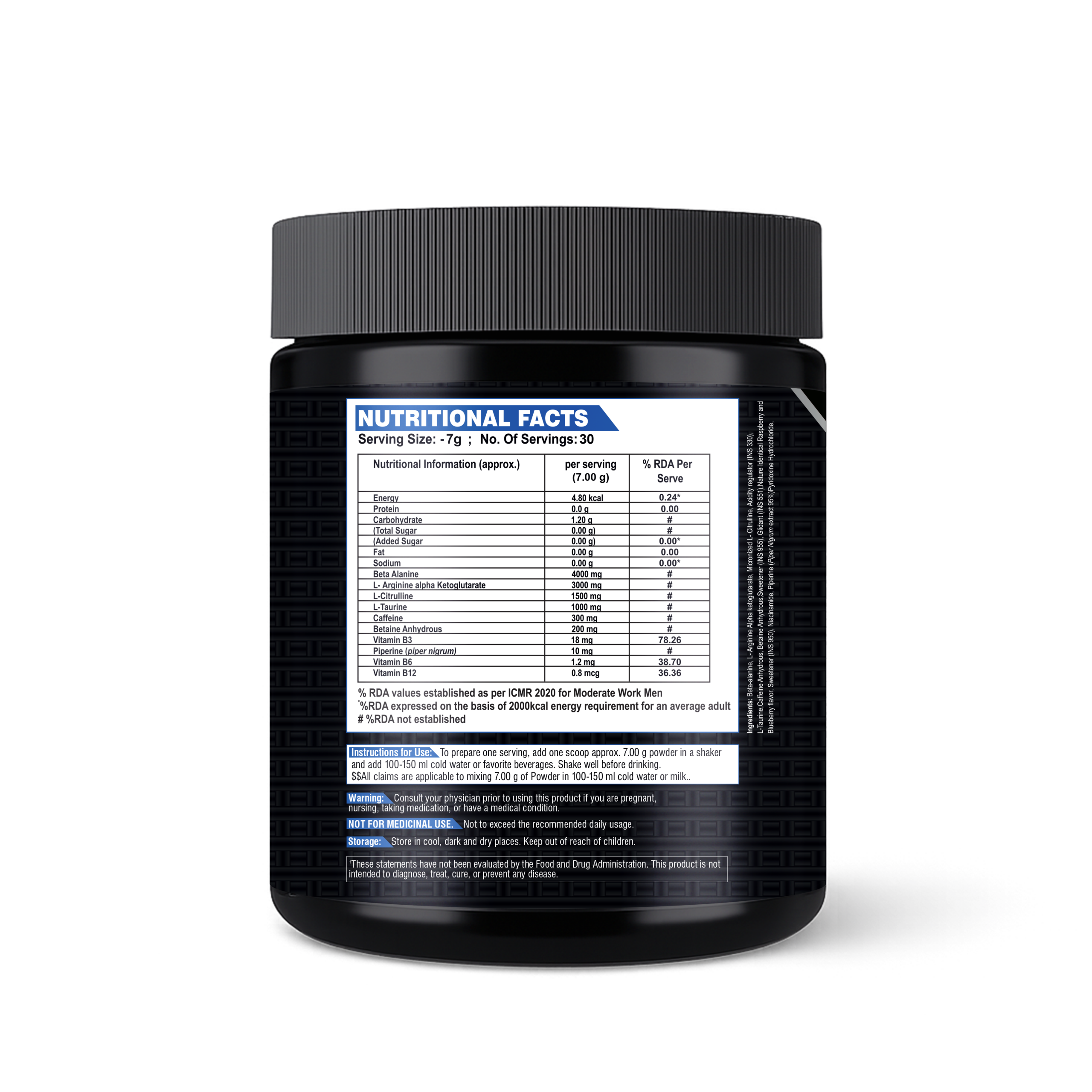 Muscle Fabulous ST Pre Workout Green Apple – 210GM - Image 3