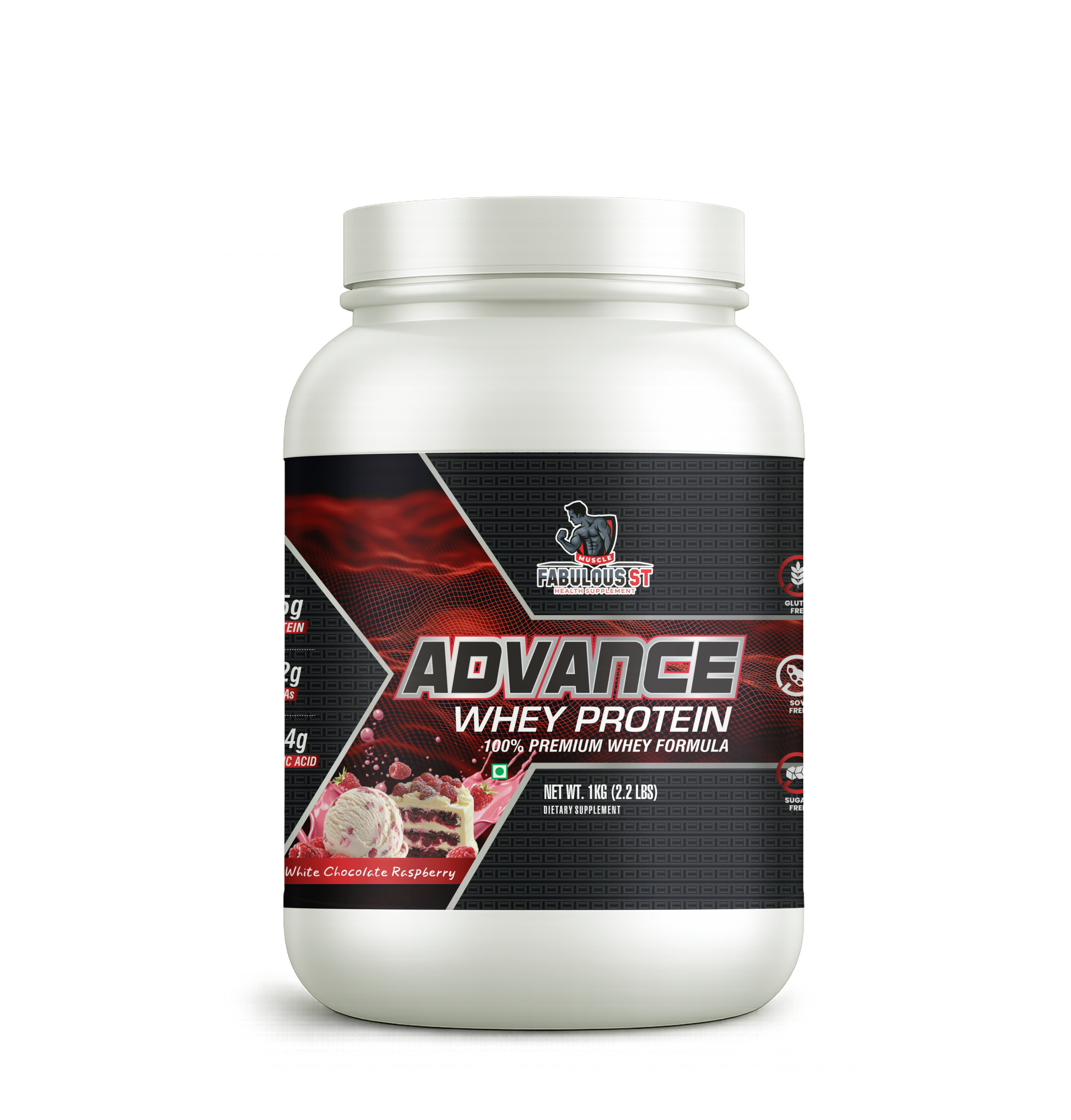 MUSCLE FABULOUS ST ULTIMATE PERFORMANCE COMBO – ADVANCE WHEY PROTEIN 1KG + CREATINE MONOHYDRATE 250G + FREE SHAKER - Image 2