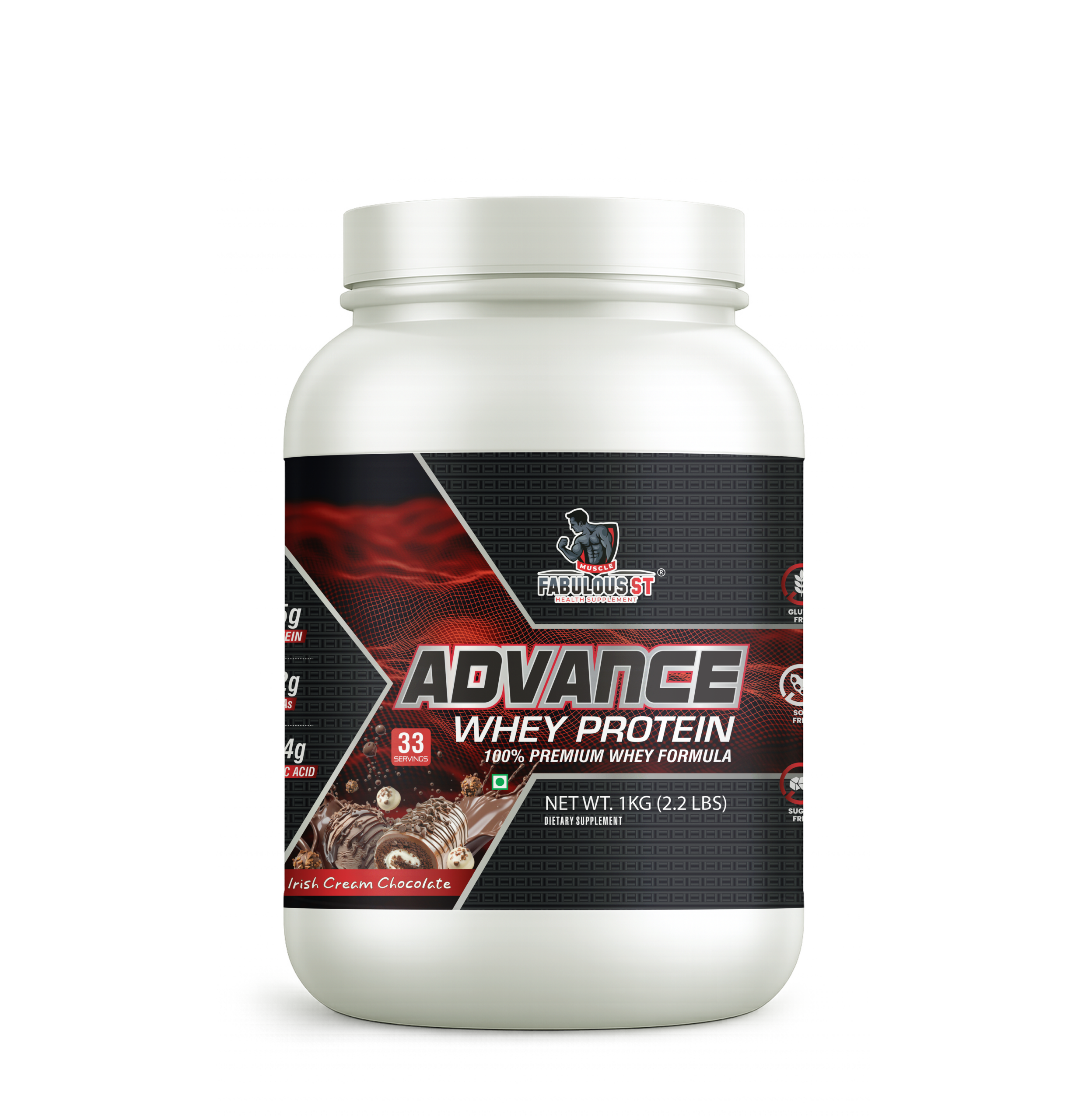 Muscle Fablous ST Advance Whey Protein Irish Cream Chocolate – 1KG